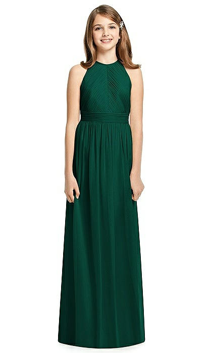 Dessy Collection Junior Bridesmaid Dress Jr539 In Hunter Green