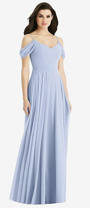 Studio Design Sky Blue Full Skirt Bridesmaid Dresses