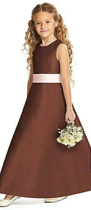 Chocolate Flower Girl Dress