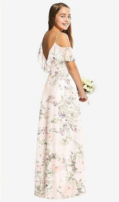 Dessy Collection Junior Bridesmaid Dress Jr548 In Blush Garden