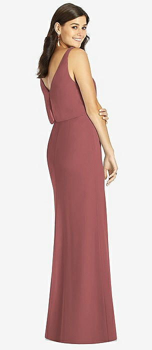 Ruched Halter Open-back Maxi Bridesmaid Dress - Jada In Caviar