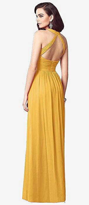 Yellow Halter Bridesmaid Dresses