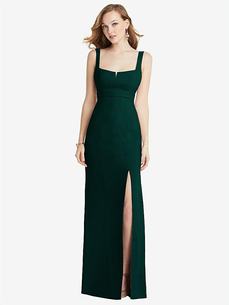 Cowl-neck Tie-strap Maternity Slip Bridesmaid Dress In Atlantic