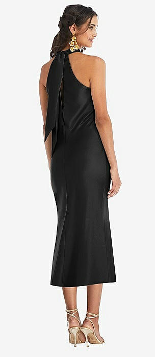 Tie Neck Cutout Midi Tank Dress - Lou