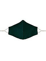 Front View Thumbnail - Evergreen Satin Twill Reusable Face Mask
