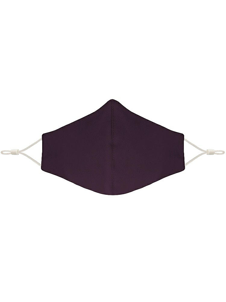 Front View - Aubergine Soft Jersey Reusable Face Mask