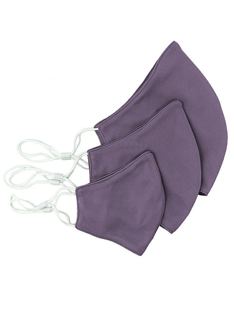 Back View - Lavender Soft Jersey Reusable Face Mask