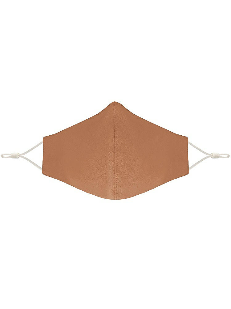 Front View - Toffee Soft Jersey Reusable Face Mask