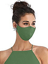Alt View 2 Thumbnail - Vineyard Green Soft Jersey Reusable Face Mask