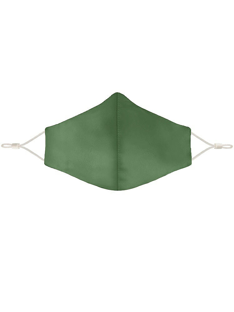 Front View - Vineyard Green Lux Charmeuse Reusable Face Mask