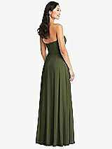 Rear View Thumbnail - Olive Green Bella Bridesmaids Dress BB132