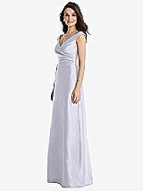 Side View Thumbnail - Silver Dove Off-the-Shoulder Draped Wrap Maxi Dress with Pockets