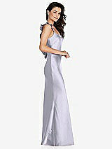 Side View Thumbnail - Silver Dove Ruffle Trimmed Open-Back Maxi Slip Dress