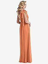Alt View 4 Thumbnail - Sweet Melon Empire Waist Shirred Skirt Convertible Sash Tie Maxi Dress