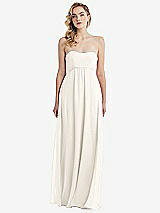 Alt View 6 Thumbnail - Ivory Empire Waist Shirred Skirt Convertible Sash Tie Maxi Dress