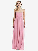 Alt View 6 Thumbnail - Peony Pink Empire Waist Shirred Skirt Convertible Sash Tie Maxi Dress
