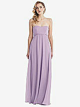 Alt View 6 Thumbnail - Pale Purple Empire Waist Shirred Skirt Convertible Sash Tie Maxi Dress