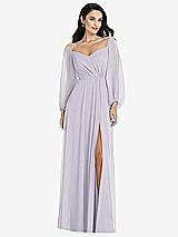 Alt View 1 Thumbnail - Moondance Off-the-Shoulder Puff Sleeve Maxi Dress with Front Slit