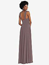 Rear View Thumbnail - French Truffle Contoured Wide Strap Sweetheart Maxi Dress