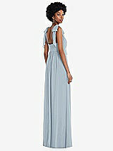 Rear View Thumbnail - Mist Convertible Tie-Shoulder Empire Waist Maxi Dress