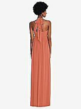 Alt View 5 Thumbnail - Terracotta Copper Convertible Tie-Shoulder Empire Waist Maxi Dress