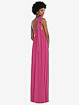 Alt View 3 Thumbnail - Tea Rose Convertible Tie-Shoulder Empire Waist Maxi Dress