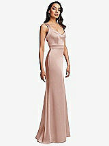 Side View Thumbnail - Toasted Sugar Framed Bodice Criss Criss Open Back A-Line Maxi Dress