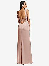 Rear View Thumbnail - Toasted Sugar Framed Bodice Criss Criss Open Back A-Line Maxi Dress