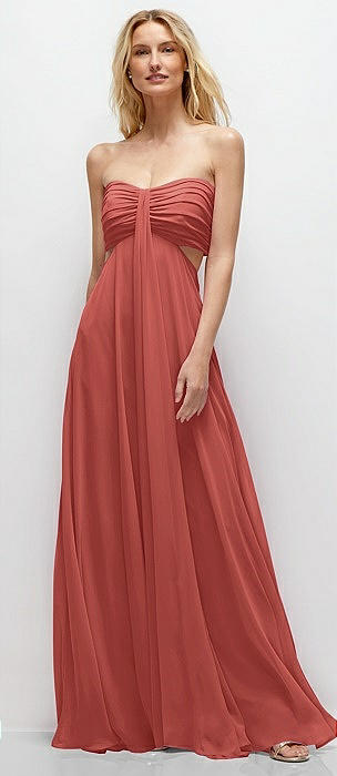 Coral Plus Size Bridesmaid Dresses