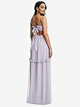 Rear View Thumbnail - Moondance Ruffle-Trimmed Cutout Tie-Back Maxi Dress with Tiered Skirt