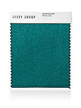 Front View Thumbnail - Peacock Teal Luxe Stretch Satin Swatch