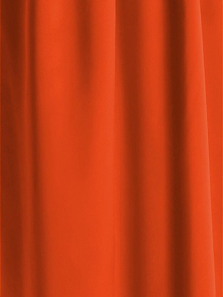 Front View - Tangerine Tango Matte Satin Fabric by the Yard