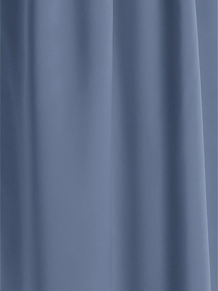 Front View - Larkspur Blue Matte Satin Fabric by the Yard