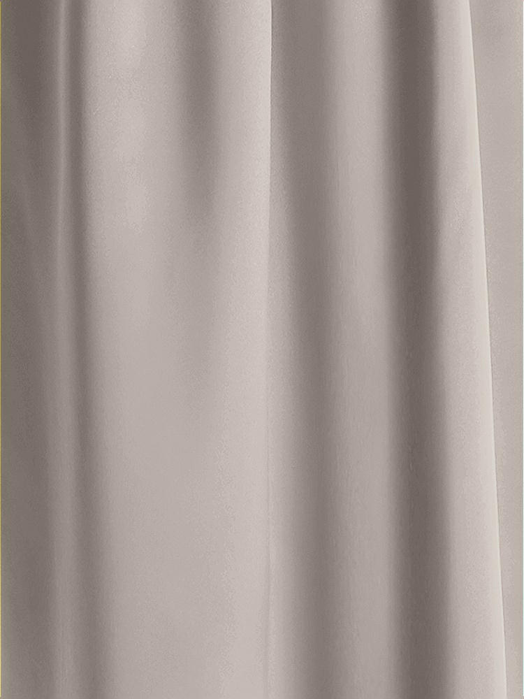 Front View - Taupe Matte Satin Fabric by the Yard