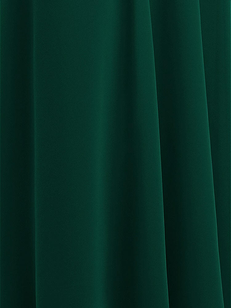 Front View - Hunter Green Sheer Crepe Fabric by the Yard