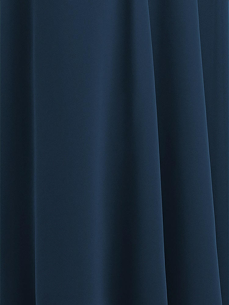 Front View - Sofia Blue Sheer Crepe Fabric by the Yard