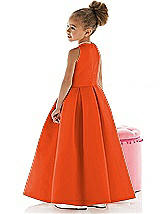 Rear View Thumbnail - Tangerine Tango Flower Girl Dress FL4022