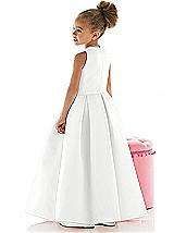 Rear View Thumbnail - White Flower Girl Dress FL4022