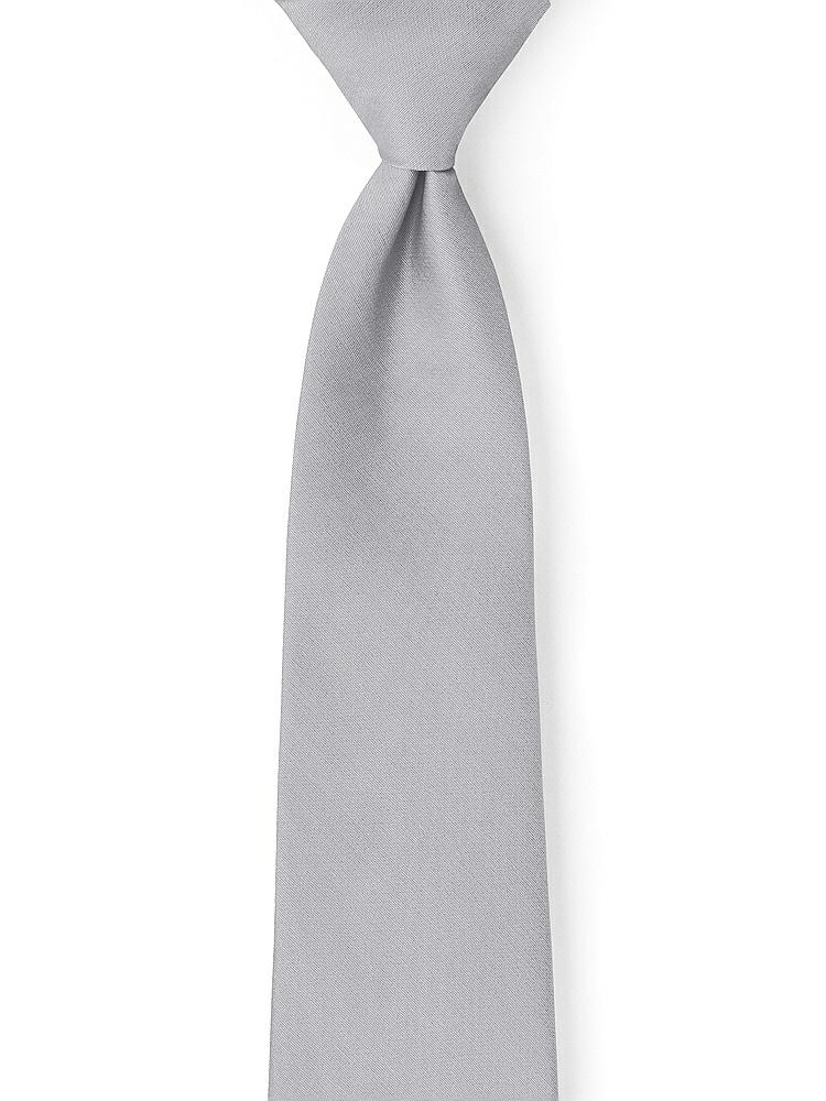 Front View - French Gray Peau de Soie Neckties by After Six