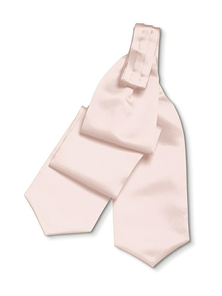 Back View - Pearl Pink Dupioni Cravats by After Six