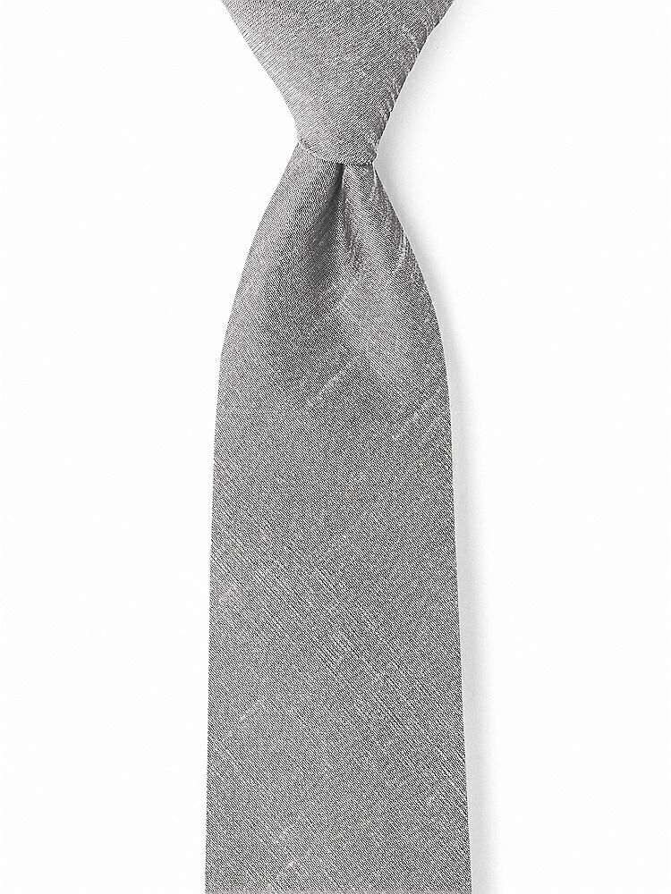 Front View - Quarry Dupioni Boy's 50" Necktie by After Six