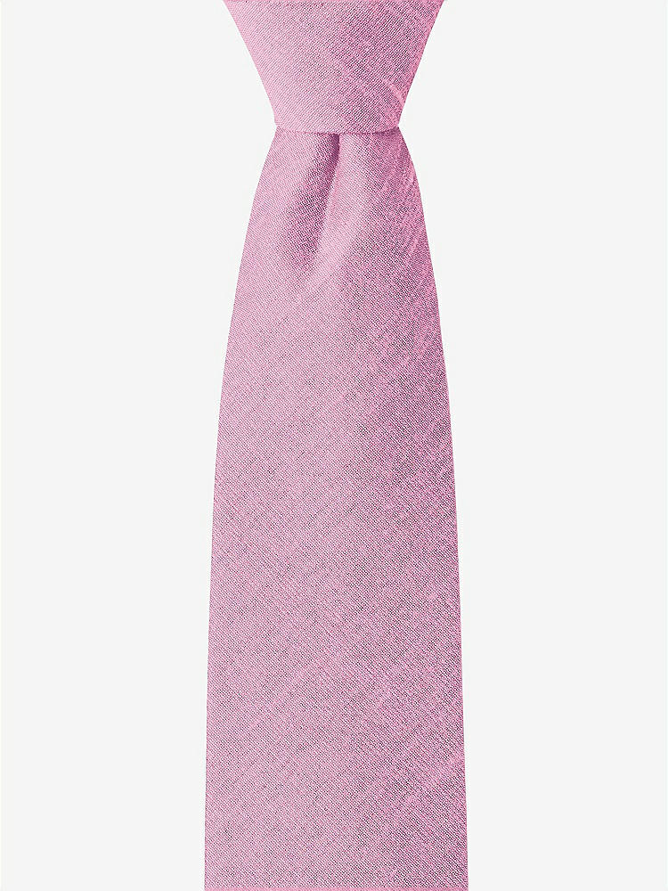 Front View - Begonia Dupioni Boy's 14" Zip Necktie by After Six