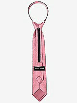Rear View Thumbnail - Carnation Dupioni Boy's 14" Zip Necktie by After Six