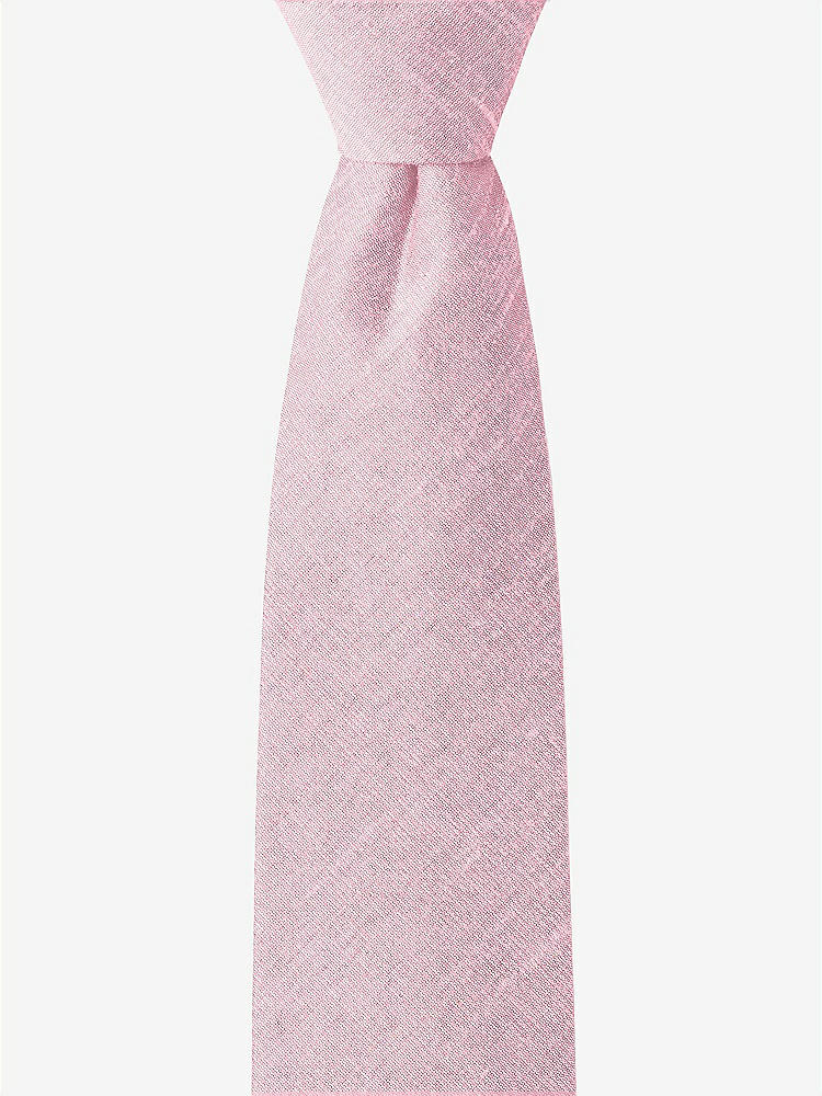 Front View - Peony Dupioni Boy's 14" Zip Necktie by After Six