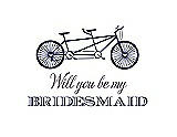 Front View Thumbnail - Blueberry & Aubergine Will You Be My Bridesmaid Card - Bike