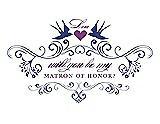 Front View Thumbnail - Sailor & Orchid Will You Be My Matron of Honor Card - Classic