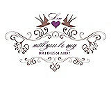 Front View Thumbnail - Toffee & Orchid Will You Be My Bridesmaid Card - Classic