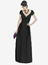 Front View Thumbnail - Black Alfred Sung Bridesmaid Dress D503