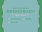 Front View Thumbnail - Seaside & Juniper Will You Be My Bridesmaid Card - Checkbox
