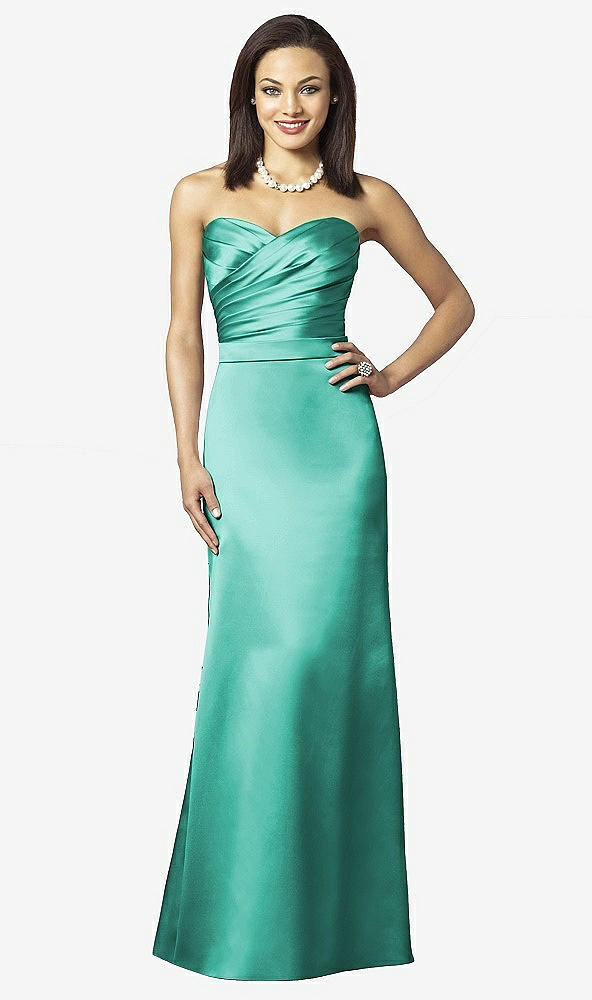 Front View - Pantone Turquoise After Six Bridesmaids Style 6628